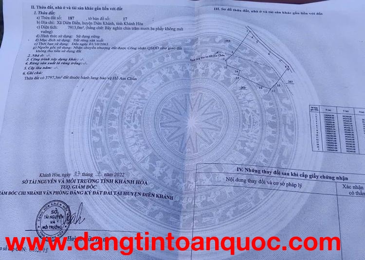 CHÍNH CHỦ BÁN ĐẤT DIÊN ĐIỀN – DIÊN KHÁNH, KHÁNH HÒA