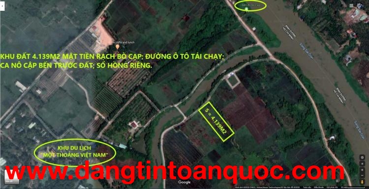 BÁN ĐẤT VIEW SÔNG – VỊ TRÍ ĐẸP TẠI CỦ CHI