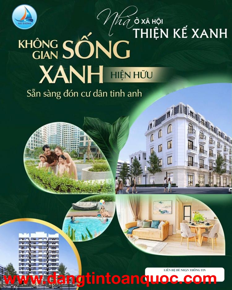 NHÀ Ở XÃ HỘI VĨNH PHÚC THIỆN KẾ XANH