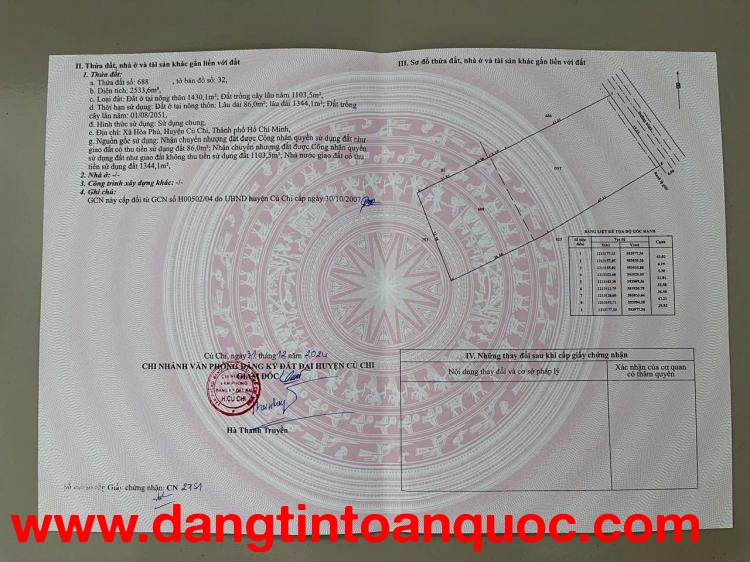 GIẢM SỐC 4 TỶ – NHÀ VƯỜN BẾN THAN – 2.533M² – THỔ CƯ 1.430M² – CHỈ 29.5 TỶ