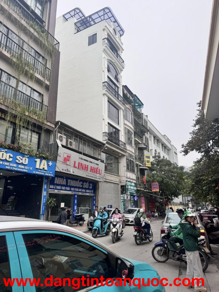 ???? TÒA NHÀ VĂN PHÒNG MẶT PHỐ ĐỘI NHÂN, BA ĐÌNH 50M2 9 TẦNG  MT 5M, CHỈ 39 TỶ ????