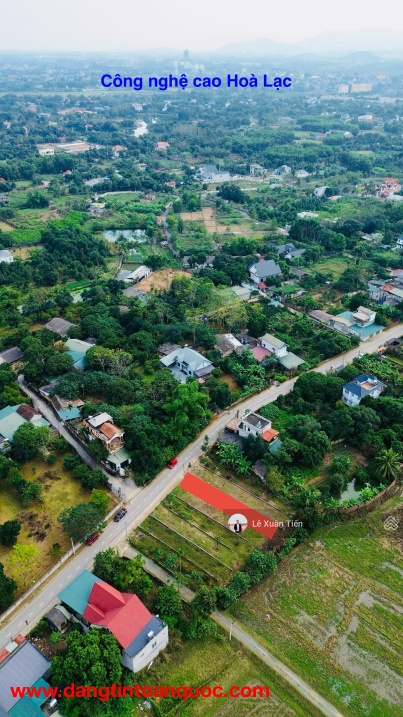 sốc lô đất trục chính kinh doanh ngay 185m2 tại Đồng Trạng, Hoà Lạc. Rẻ nhất thị trường