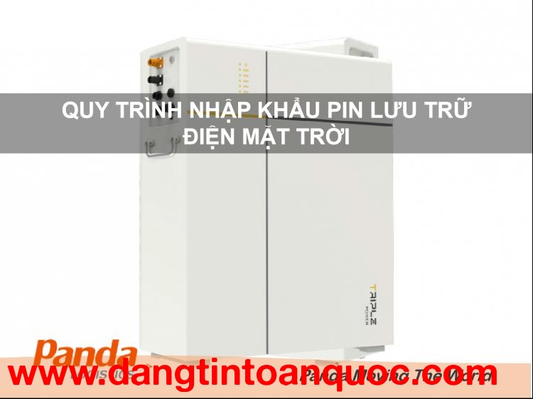 Quy Trình Nhập Khẩu Pin Lưu Trữ Điện Mặt Trời