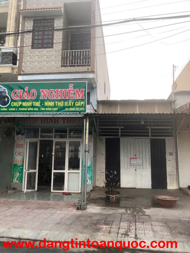 Chính Chủ BÁN 2 CĂN NHÀ MẶT TIỀN –TRUNG TÂM HỒNG NGỰ – VỪA Ở VỪA KHAI THÁC