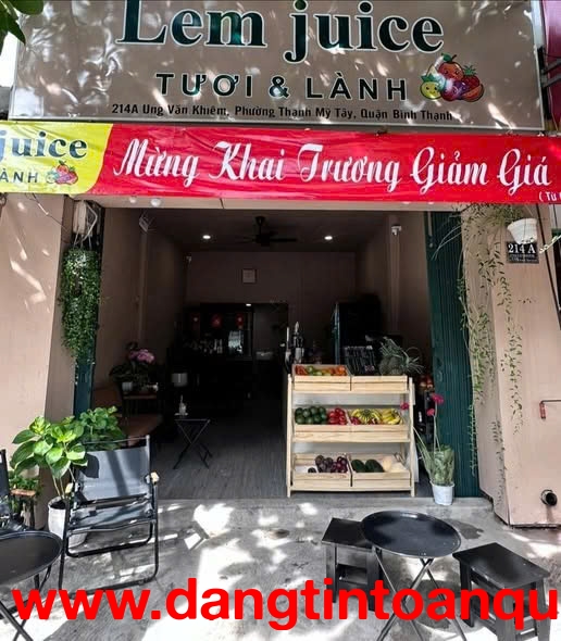 [SANG GẤP] TIỆM CAFE & NƯỚC ÉP – KHU VỰC UNG VĂN KHIÊM, BÌNH THẠNH