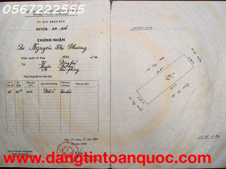 CHÍNH CHỦ GỬI BÁN ĐẤT (TẶNG NHÀ CẤP 4 ĐANG Ở) HẠ ĐOẠN 2 - GẦN VINHOMES - GIÁ 3,X TỶ-ZALO: 0978 581 6