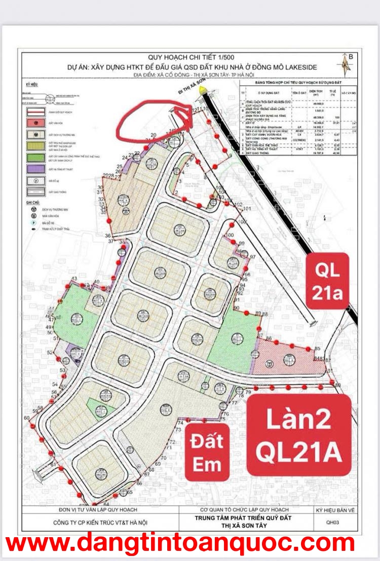 3.8 TỶ LÔ ĐẤT CẠNH TÁI ĐỊNH CƯ MẶT ĐƯỜNG QL21 TẠI HOÀ LẠC