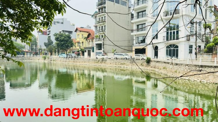 bán nhà mặt hồ, 130m, MT 6.5m, ôtô tránh full thổ cư