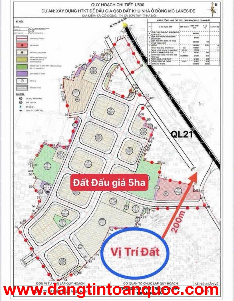 Nhanh chóng lô đất 100m2 gần Quốc Lộ 21, khu vực trung tâm Hòa Lạc. Phù hợp xây trọ, đầu tư sinh lời