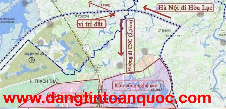 Cần tiền em bán rẻ lô đất tại Hòa Lạc , cách trục Hồ Tây -Ba vì 150m
