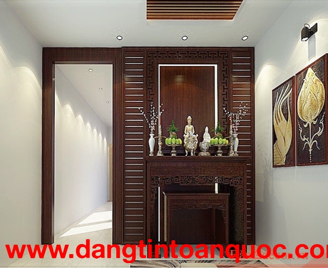Thiết Kế Phòng Thờ Trang Nghiêm Chuẩn Á Đông