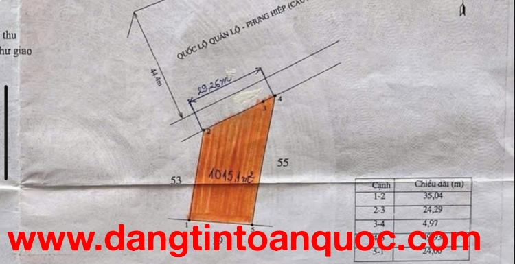 CẦN CHUYỂN NHƯỢNG ĐẤT MẶT TIỀN ĐƯỜNG QUẢN LỘ, PHỤNG HIỆP, TỈNH CÀ MAU