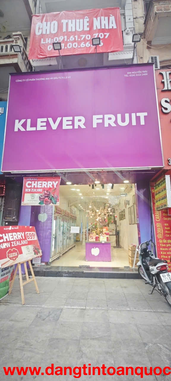 CHÍNH CHỦ CHO THUÊ NHÀ MẶT TIỀN - MẶT BẰNG KINH DOANH ĐẮC ĐỊA TẠI 306 NGUYỄN TRÃI, THANH XUÂN