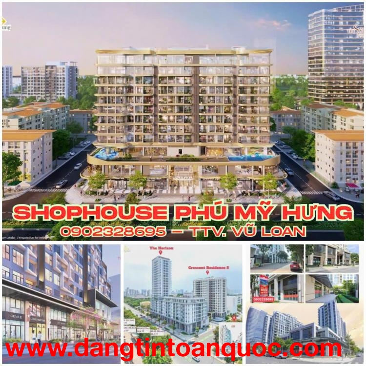 Shophouse The Sculptura khu Cảnh Đồi – Số lượng giới hạn 2 căn, đầu tư kinh doanh đắc địa Phú Mỹ Hưn