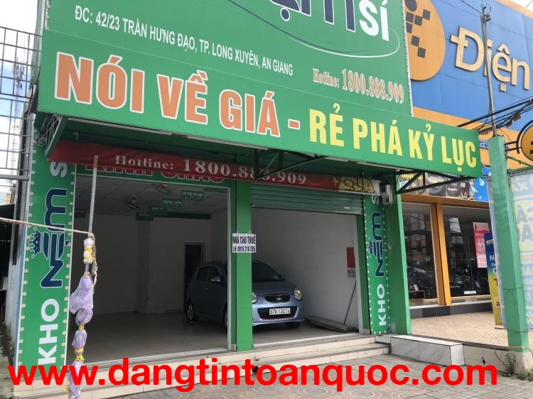 CHÍNH CHỦ CHO THUÊ MẶT BẰNG VỊ TRÍ ĐẸP – SẴN SÀNG KINH DOANH NGAY TẠI LONG XUYÊN – AN GIANG