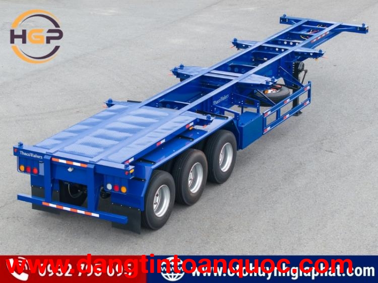 Bán mooc xương THACO 3 dí 40 feet tải 33.8 tấn sx 2026
