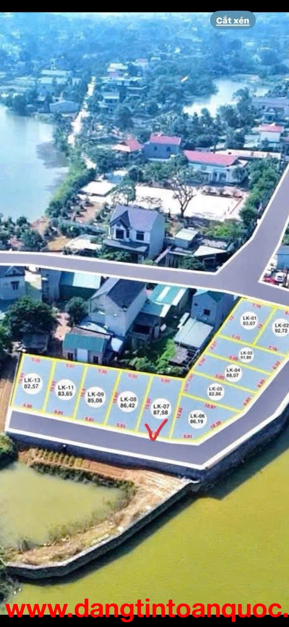 Chính chủ mảnh 87,6m2 full thổ cư