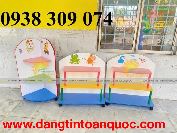Kệ góc mầm non,kệ cá nhân mầm non, kệ học liệu nhà trẻ