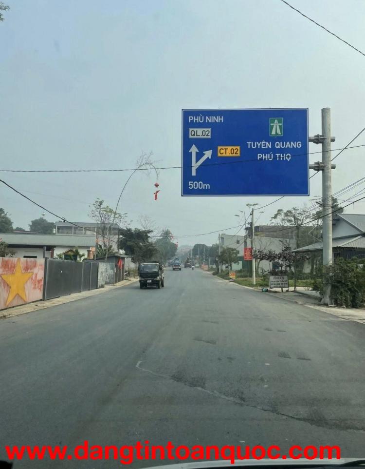 BÁN ĐẤT MẶT ĐƯỜNG QUỐC LỘ VỊ TRÍ ĐẸP – TIỀM NĂNG CAO Thuộc Xã Đại An – Thanh Ba – Phú Thọ.