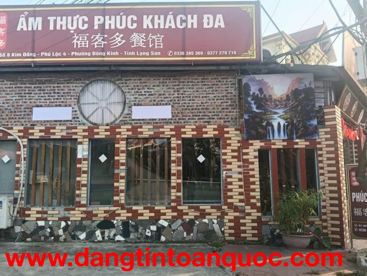HOT HOT –CHÍNH CHỦ CẦN SANG NHƯỢNG MẶT BẰNG –Số 8 Kim Đồng, Phú Lộc 4, P.Đông Kinh, TP Lạng Sơn