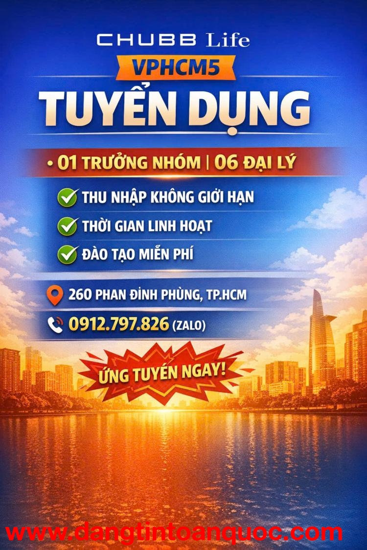 TÌM ĐỒNG ĐỘI – GIA NHẬP ĐỘI NGŨ VpHCM5 CHUBB LIFE