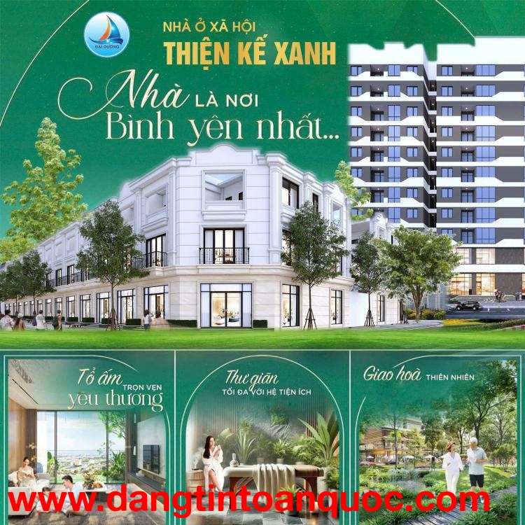THIỆN KẾ XANH - CHI PHÍ HỢP LÝ – AN CƯ LÂU DÀI