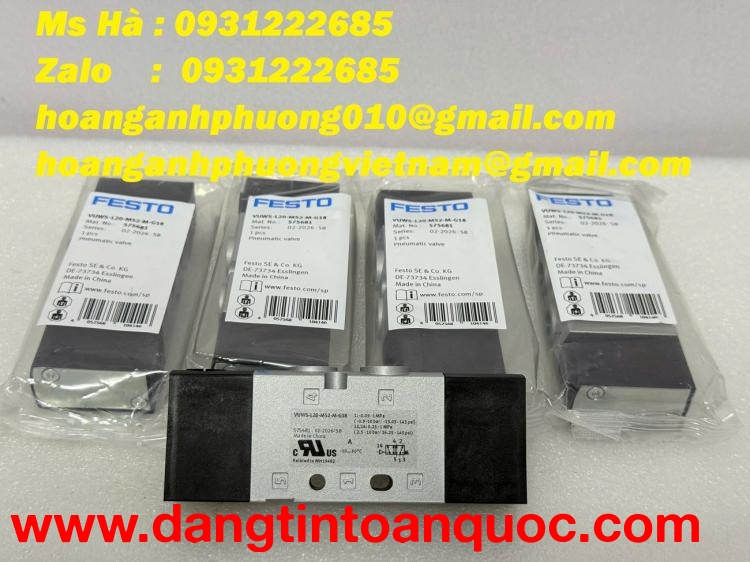 Festo VUWS-L20-M52-M-G18 Van điện từ - bảo hành đầy đủ