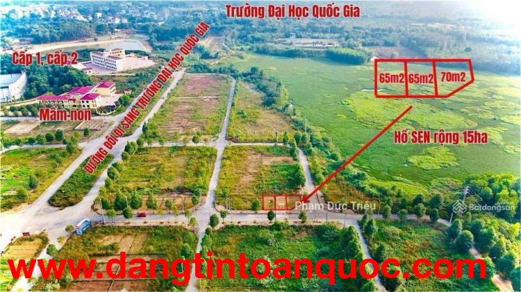 DT 65m2, lô góc, LK TĐC ĐHQG sát trường mầm non rẻ hơn thị trường 2 - 3 giá