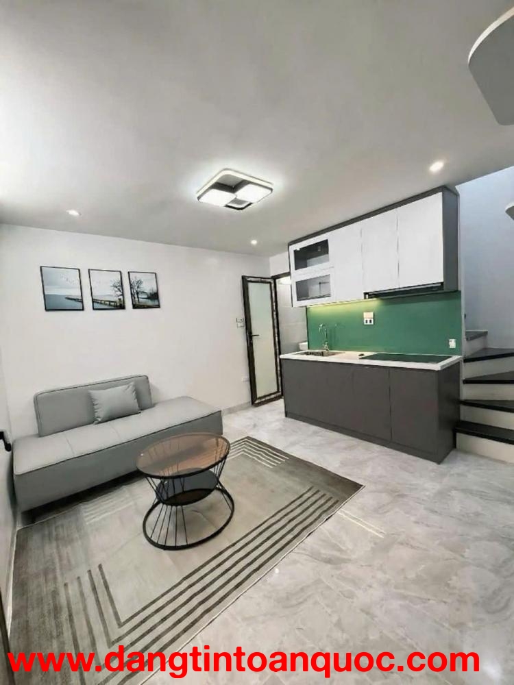 kim mã 25m x5 tầng giá 6,8 tỷ lô góc,ngõ thông,cách phố 10m -full nội thất