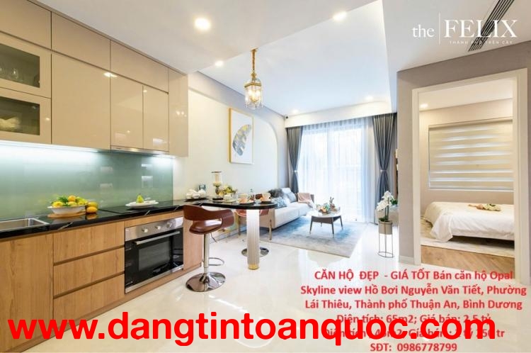 CĂN HỘ  ĐẸP  - GIÁ TỐT Bán căn hộ Opal Skyline view Hồ Bơi Phường Lái Thiêu, Thành phố Thuận An