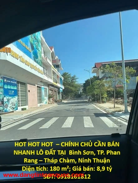 HOT HOT HOT  – CHÍNH CHỦ CẦN BÁN NHANH LÔ ĐẤT TẠI  Bình Sơn, TP. Phan Rang – Tháp Chàm, Ninh Thuận