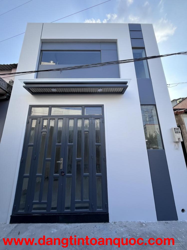 GIÁ TỐT: BÁN NHÀ MỚI 1 TRỆT 1 LẦU-70M2, 3PN -MẶT TIỀN: 5M, HẺM RỘNG 4M, SẴN SỔ NGAY NGÃ TƯ GÒ MÂY, B