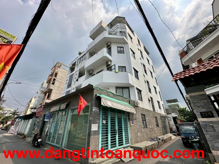 (Tin thật 100%) Bán tòa CHDV lô góc 212m2 x 24P tại Quang Trung - HXH 6m - DT 1,9 tỷ ~ 7,4%/năm