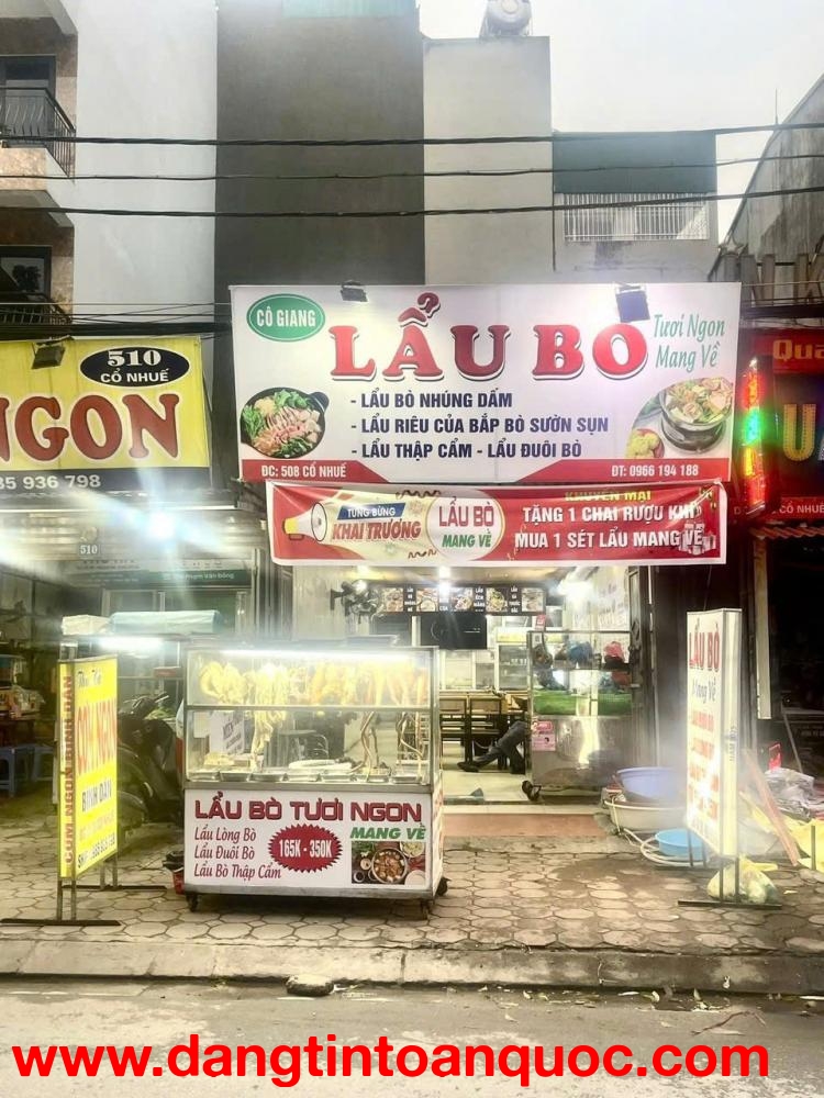 SANG NHƯỢNG QUÁN ĂN TẠI BẮC TỪ LIÊM, HÀ NỘI - NGAY CỬA NGÕ CÁC TRƯỜNG