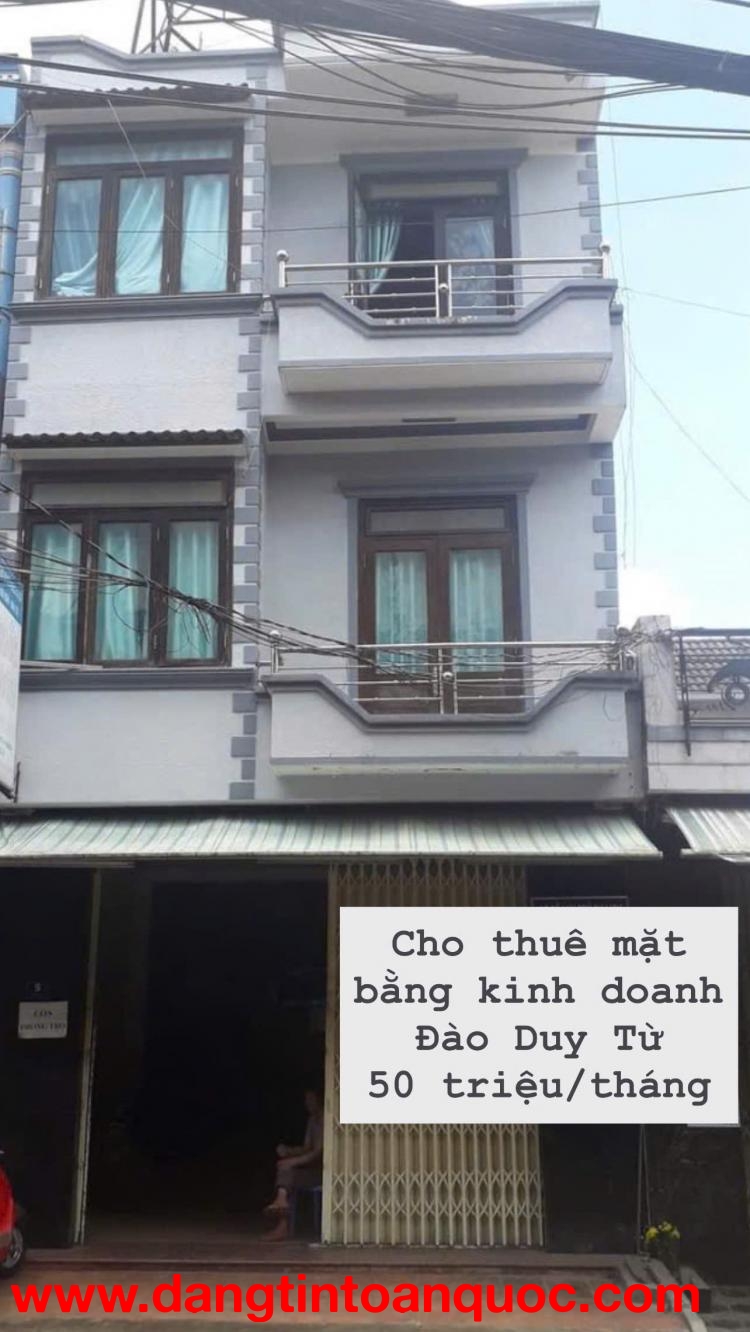 Cho thuê mặt bằng Đào Duy Từ phường 4 Đà Lạt 20 triệu/tháng