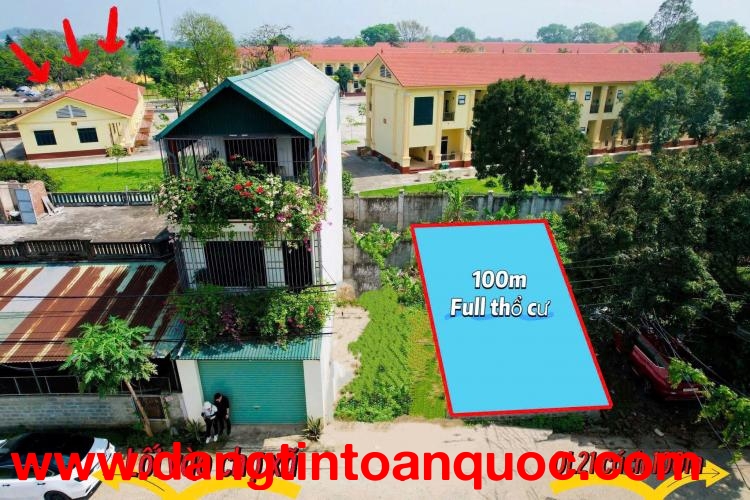 DUY NHẤT 1 LÔ MẶT ĐƯỜNG  QUỐC LỘ 21 DIỆN TÍCH 100M  TRUNG TÂM HOÀ LẠC