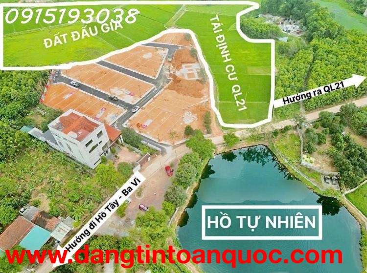 HÀNG HIẾM - ĐẤT SÁT DỰ ÁN ĐẤT ĐẤU GIÁ TẠI HÒA LẠC - LÀN 2 QL21