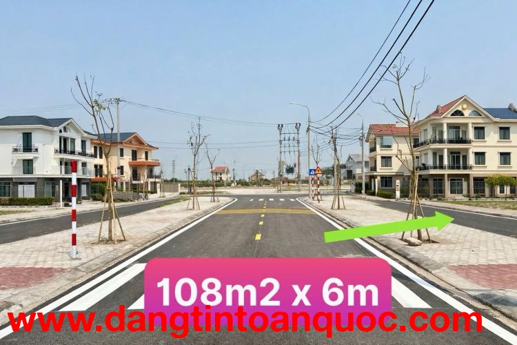 Chỉ 1.x tỷ đất quất lâm 108m2 mặt tiền 6m sát khu công nghiệp 400ha và quảng trường biển