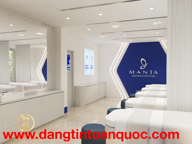 Thiết kế nội thất phòng khám da ManTa Bắc Giang 250m2