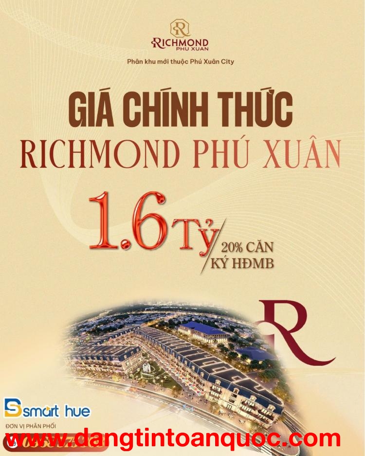 RA MẮT SHOPHOUSE PHÚ XUÂN – TRUNG TÂM KINH DOANH MỚI BỜ NAM HUẾ