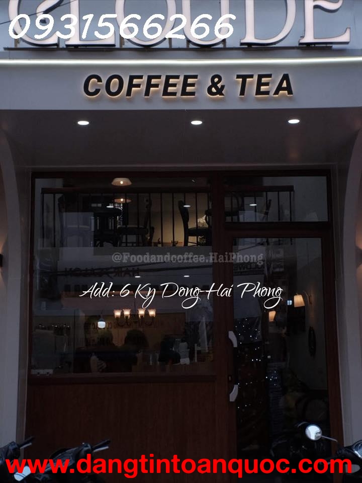 SANG NHƯỢNG QUÁN CAFE TRÀ SỮA CÓ VỈA HÈ TẠI SỐ 6 KỲ ĐỒNG, HẢI PHÒNG