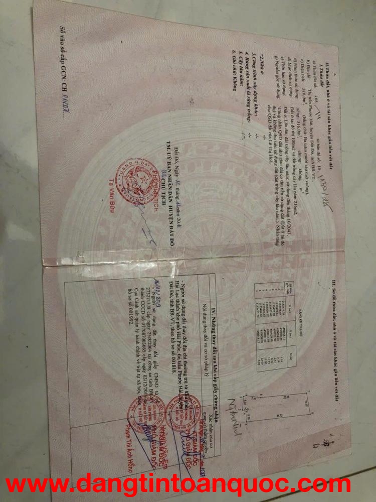 BÁN ĐẤT MẶT TIỀN NGUYỄN AN NINH – PHƯỚC HẢI – GẦN BIỂN – GIÁ TỐT ĐẦU TƯ