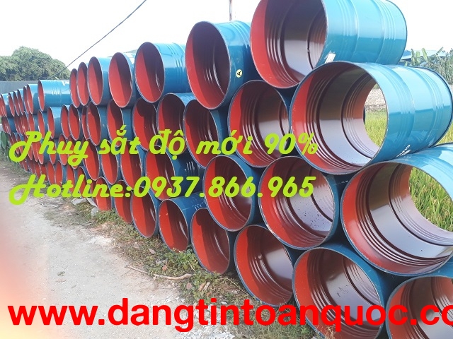 hùng phuy sắt cũ, phuy cũ, phuy, phuy phế thải, phuy nắp mở 200l