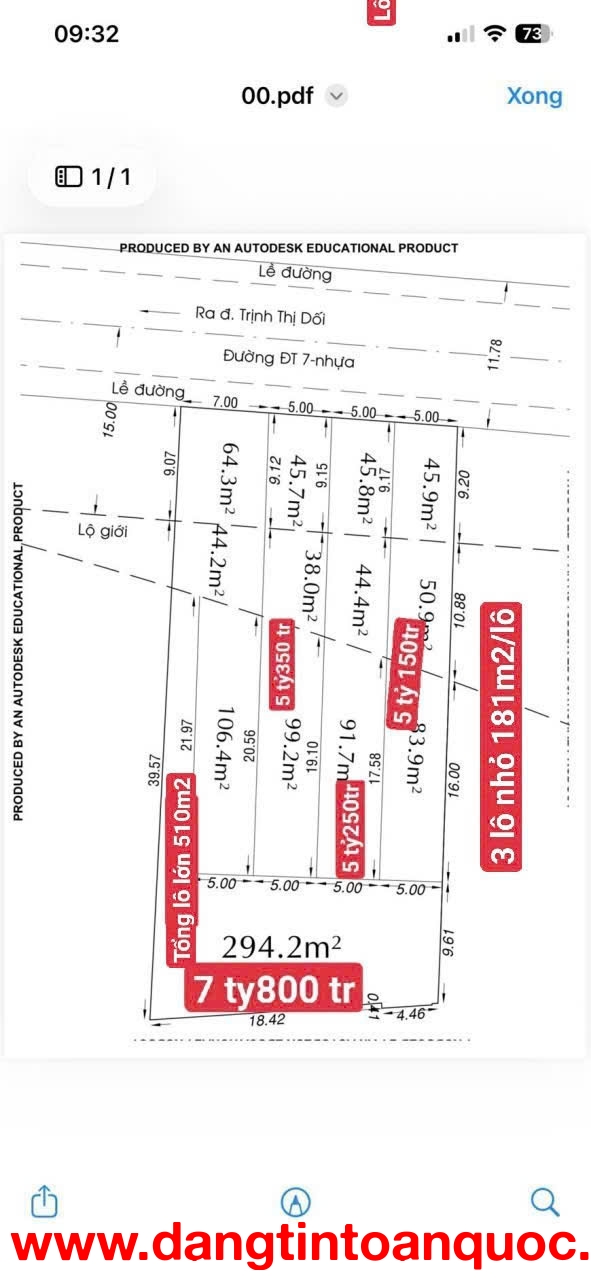 CCG GẤP BÁN 4 LÔ ĐẤT F0 MẶT TIỀN ĐÔNG THẠNH 7 – VỊ TRÍ VIP – GIÁ CỰC TỐT