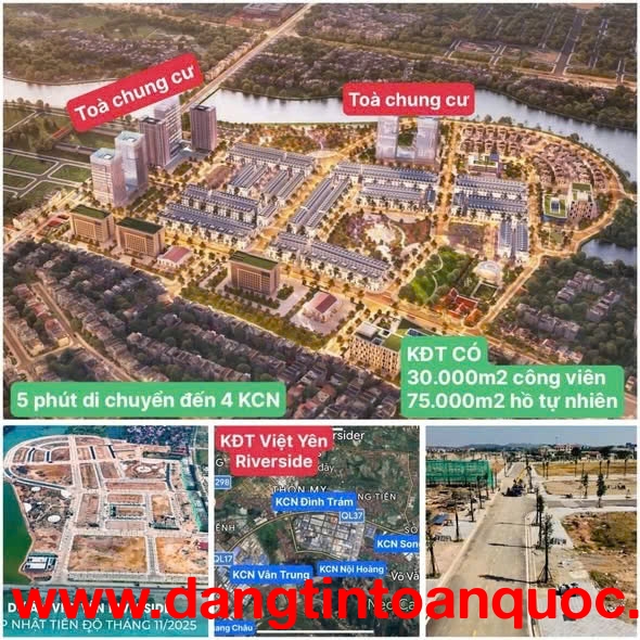CƠ HỘI SỞ HỮU ĐẤT ĐẸP TẠI VIỆT YÊN RIVERSIDE - ĐẦU TƯ AN TOÀN, SINH LỜI BỀN VỮNG