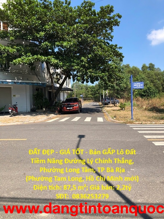 ĐẤT ĐẸP - GIÁ TỐT - Bán GẤP Lô Đất Tiềm Năng Đường Lý Chính Thắng, Phường Long Tâm, TP Bà Rịa