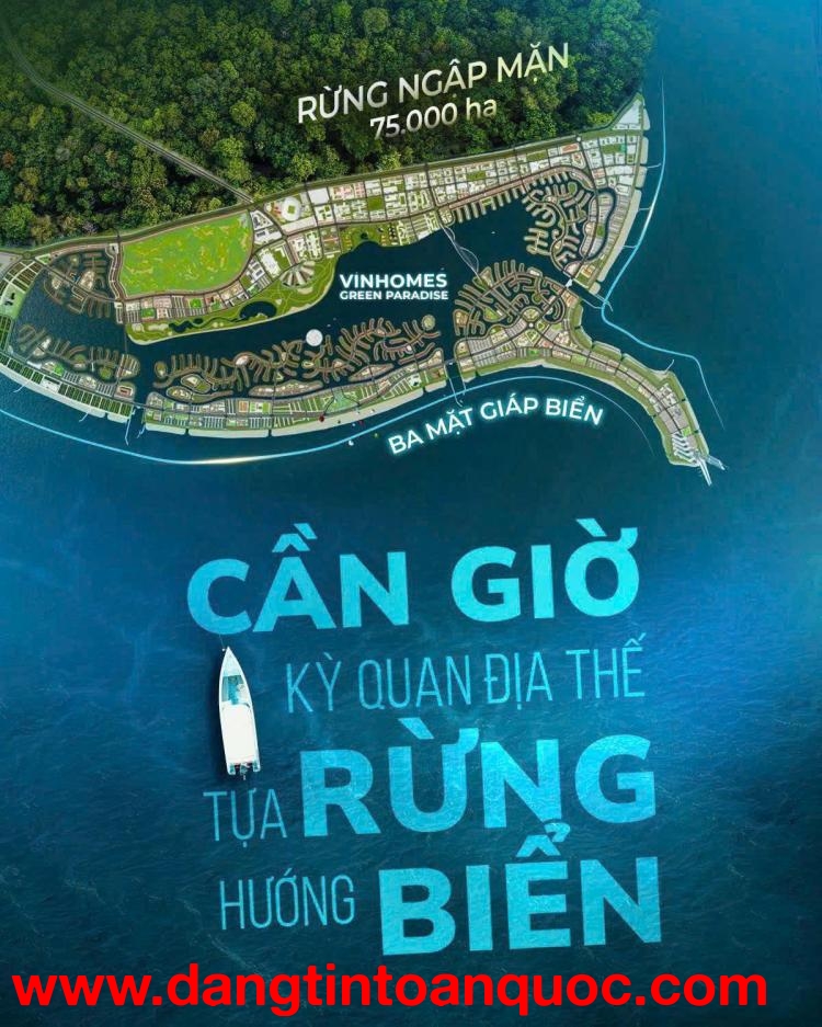 VINHOMES GREEN PARADISE - CẦN GIỜ - NHÀ PHỐ THƯƠNG MẠI LIỀN KỀ