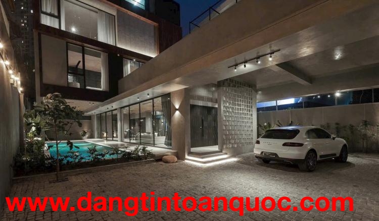 SIÊU BIỆT THỰ  – NỘI THẤT 30 TỶ – HỒ BƠI – THANG MÁY –   Nguyễn Ư Dĩ, P. Thảo Điền, Quận 2