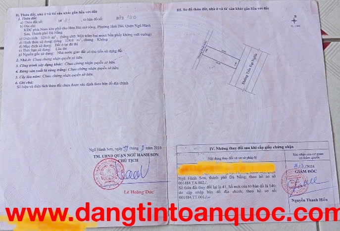 BÁN ĐẤT MẶT TIỀN TRẦN ĐẠI NGHĨA – TRỤC HUYẾT MẠCH KẾT NỐI ĐÀ NẴNG – HỘI AN