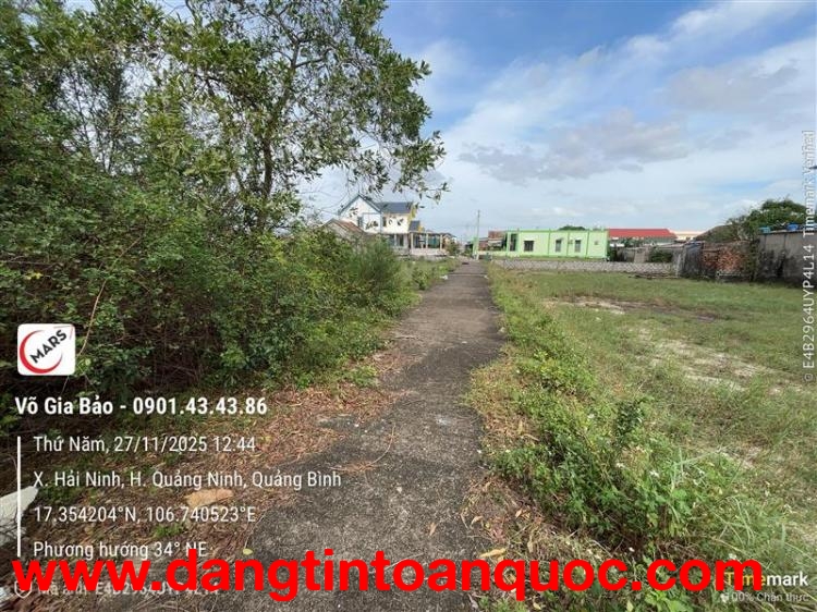 Bán cặp đất liền kề tại Hải Ninh, Quảng Ninh, Quảng Bình giá 2.8 tỷ TL